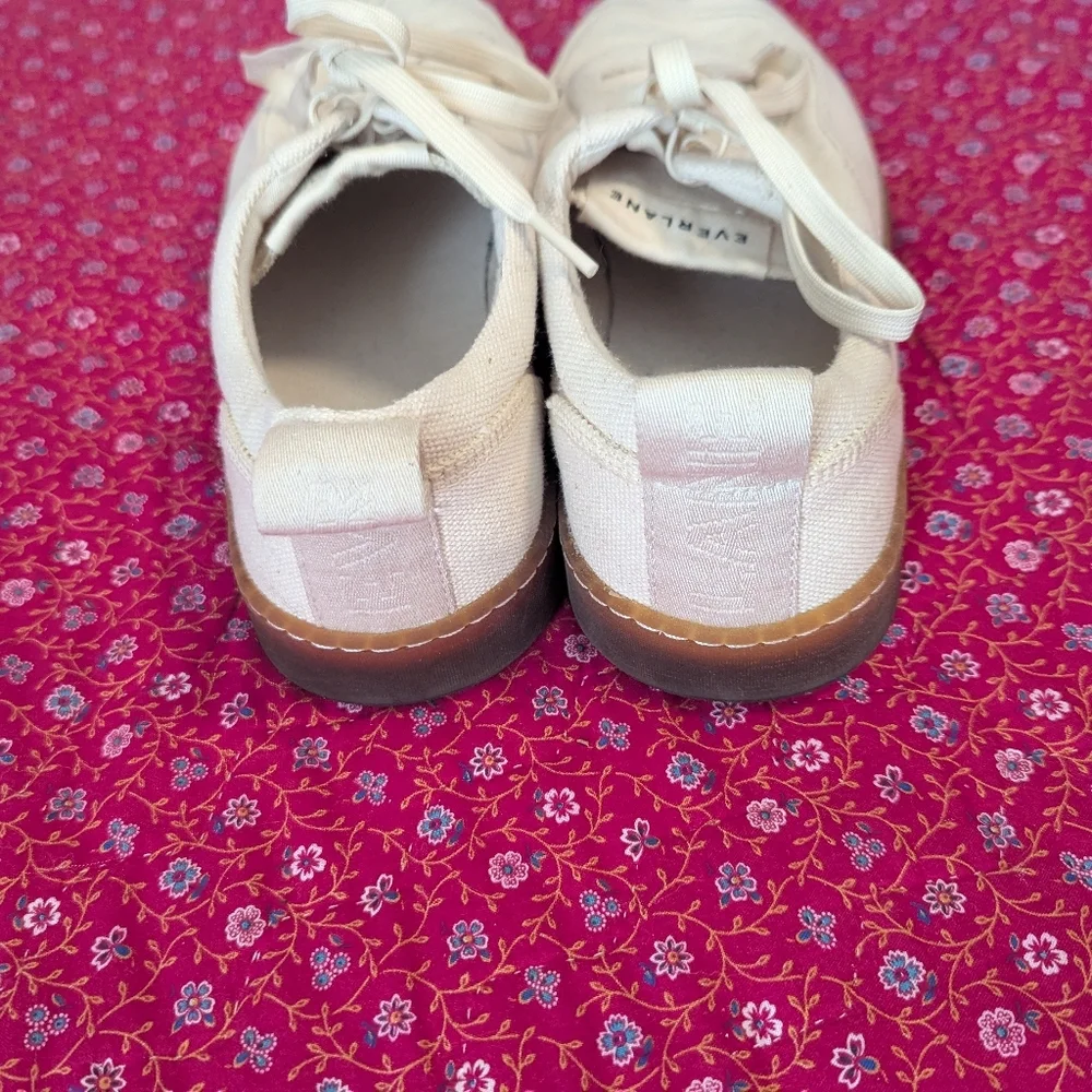 Everlane The‎ Tread Bare Sneaker Canvas Gum Sole Unisex Lightweight Shoe 12/10